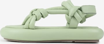 BRONX Sandals in Green: front