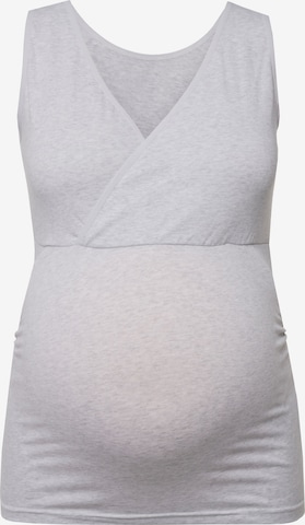 Ulla Popken Undershirt in Grey: front