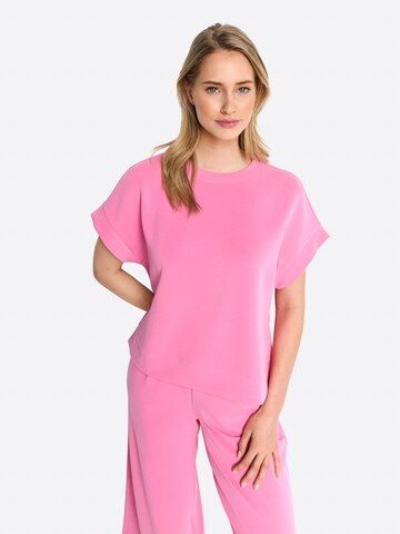 Sweat-shirt Rich & Royal en rose : devant