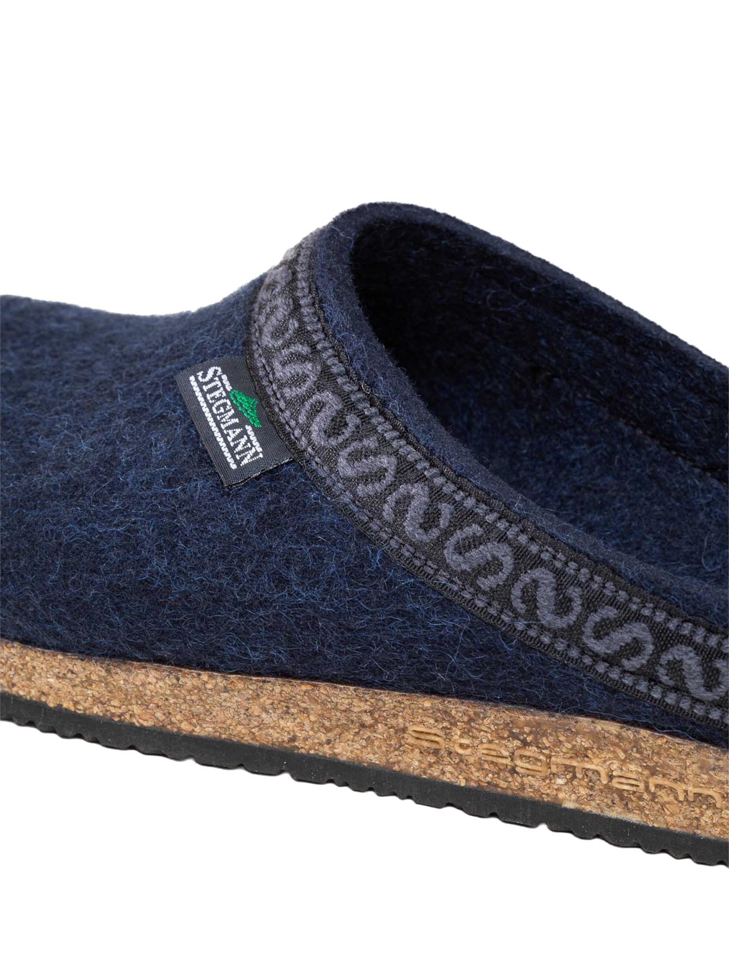 Stegmann Clogs 'Filz'‌‌‌‌‌‌‌‌‌‌ in Blau