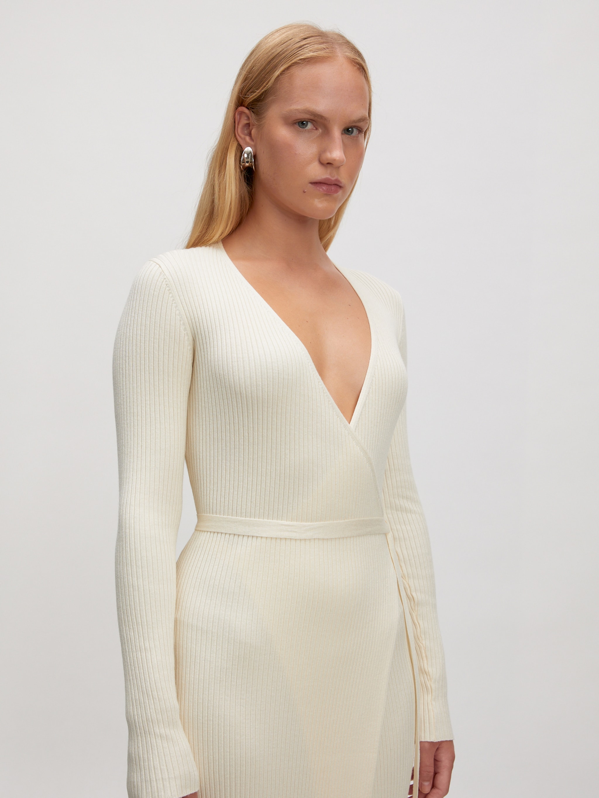 EDITED Productos Vestido de punto 'Mailien' blanco