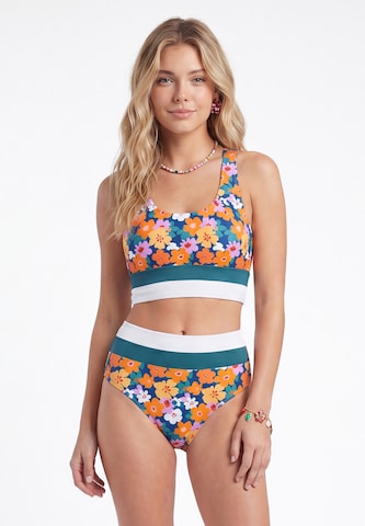 IZIA - Bustier Bikini en azul: frente