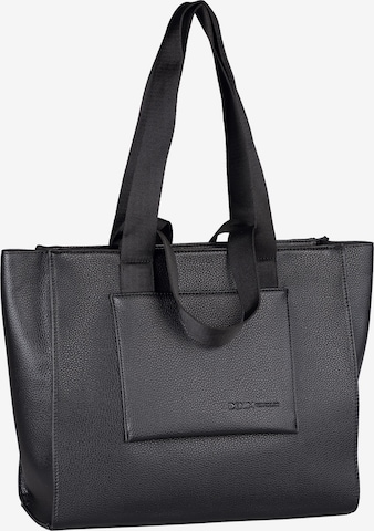 TOM TAILOR DENIMShopper torba 'Aisha' - crna boja: prednji dio