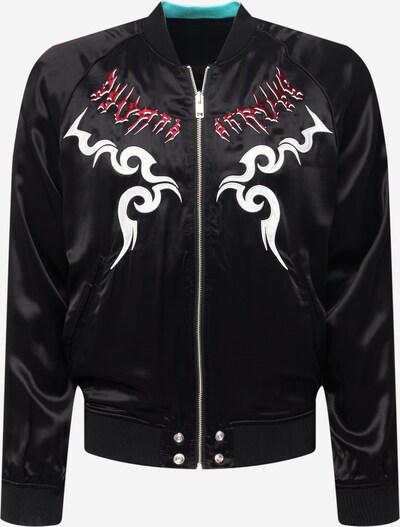 DIESEL Between-Season Jacket 'IVORY' in Red / Black / White, Item view