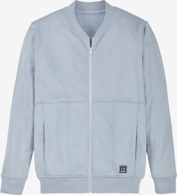 JOHN DEVIN Sweatjacke in Blau: Vorderseite