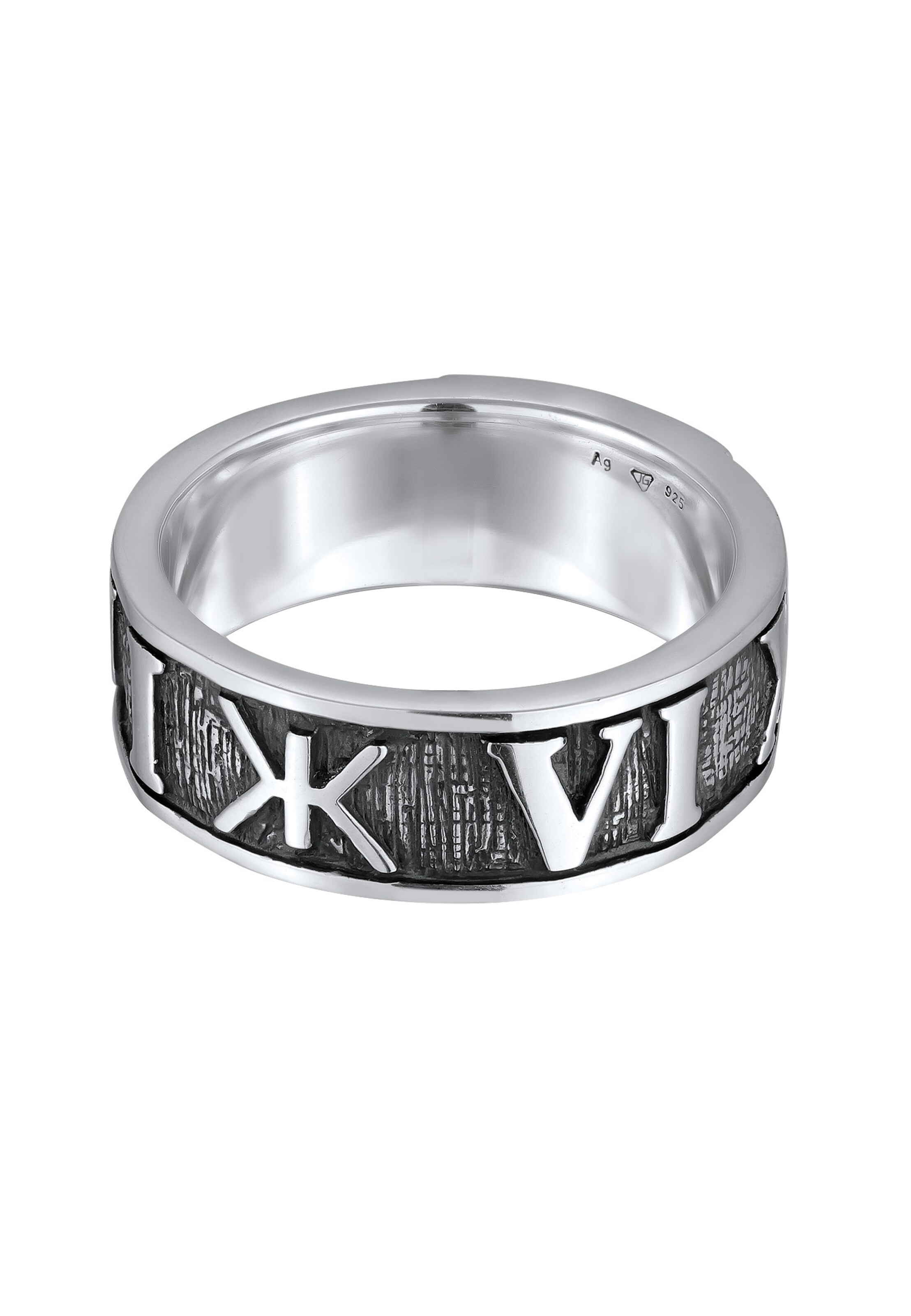 KUZZOI Ring 'Zahlen' in Silver