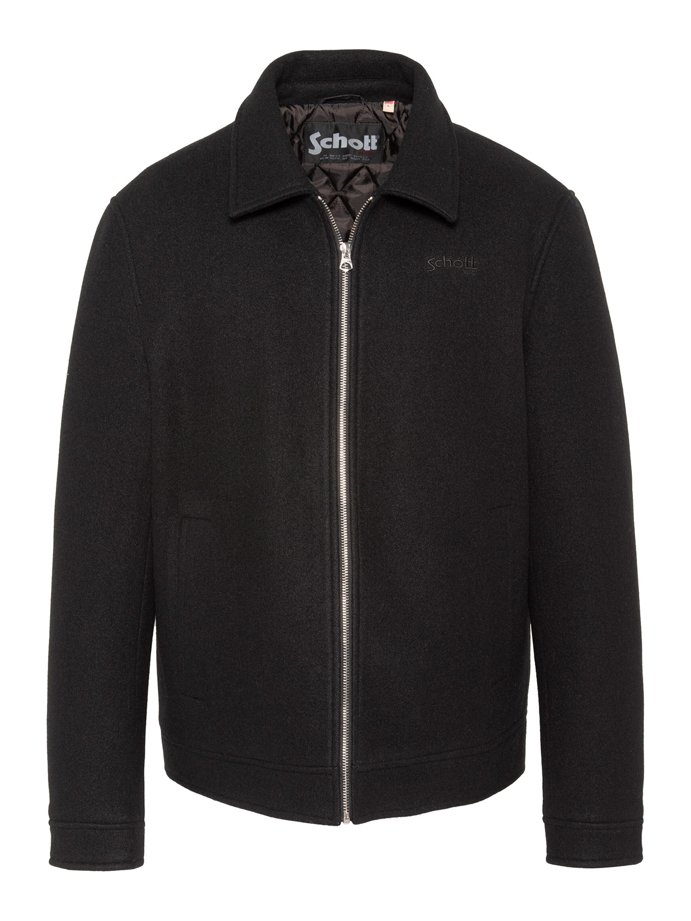 Schott NYC Between-Season Jacket in Black: front