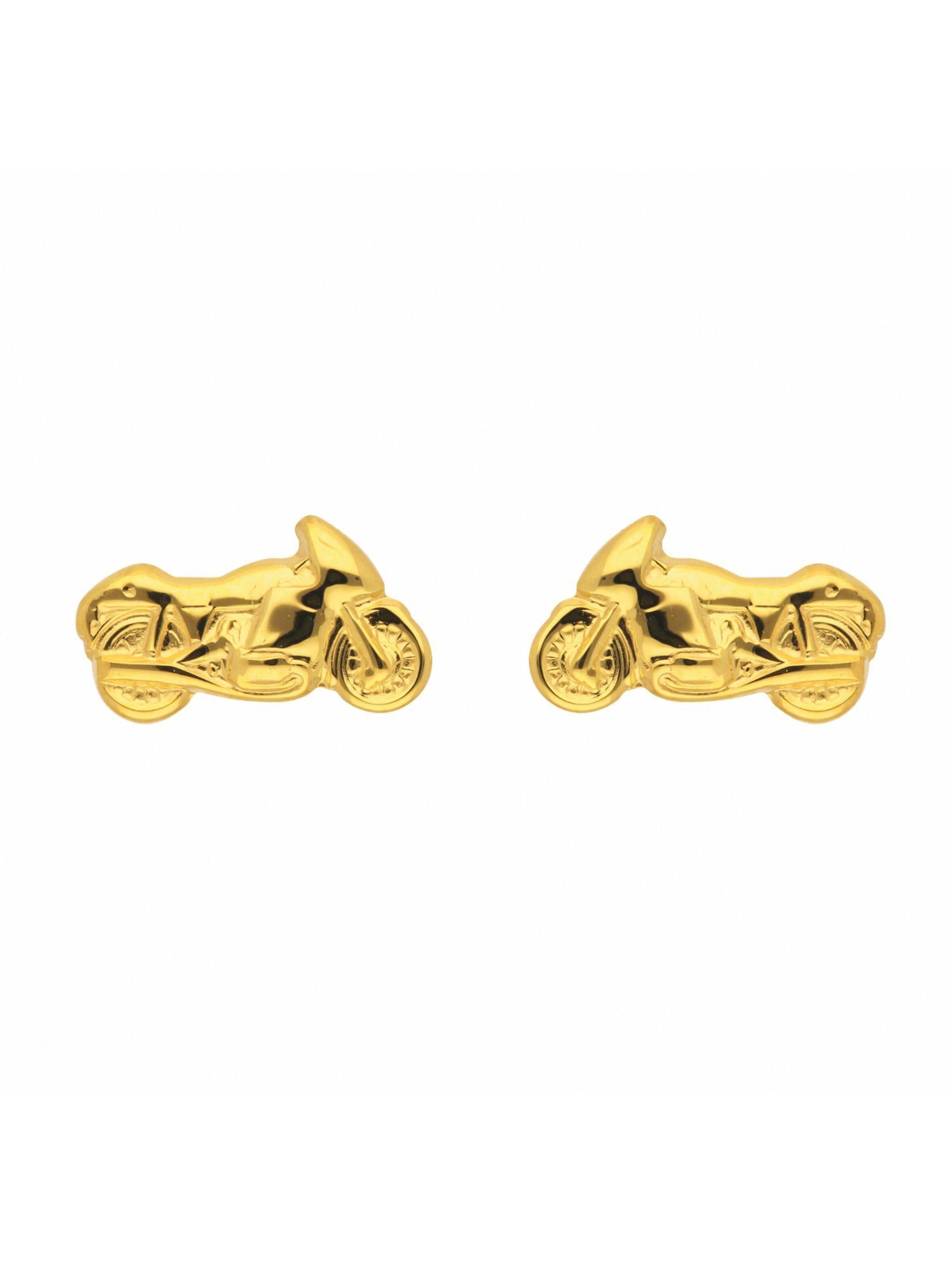 Adelia´s Ohrstecker 'Motorrad' in One Size in gold, Produktansicht