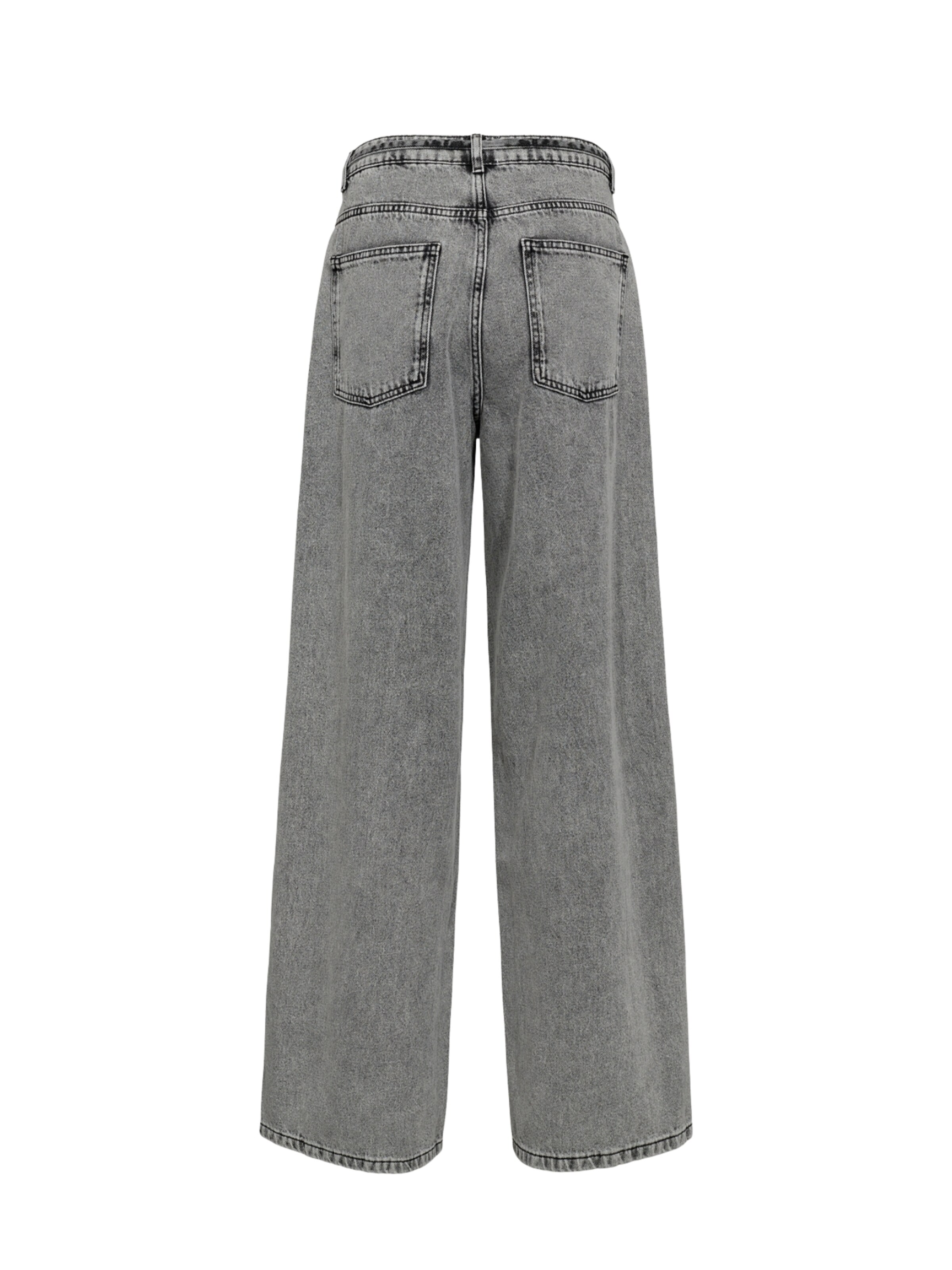 NÜMPH Wide Leg Jeans 'BROOKLYN' i grå