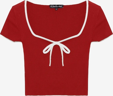 T-shirt No Matter What en rouge : devant