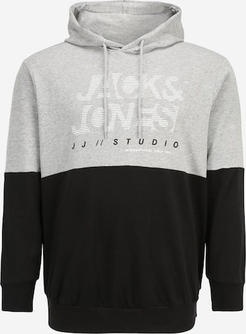 Sweat-shirt 'MARCO' Jack & Jones Plus en gris : devant