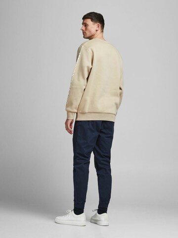 JACK & JONES Sweatshirt 'Elias' in Beige