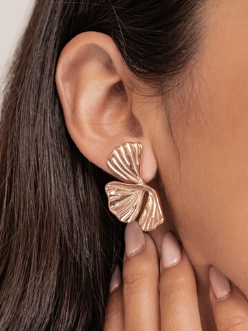 Hey Happiness Ohrringe 'Ginkgo Leaf' in Gold