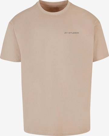 2Y Premium T-Shirt 'Amor' in Beige: Vorderseite