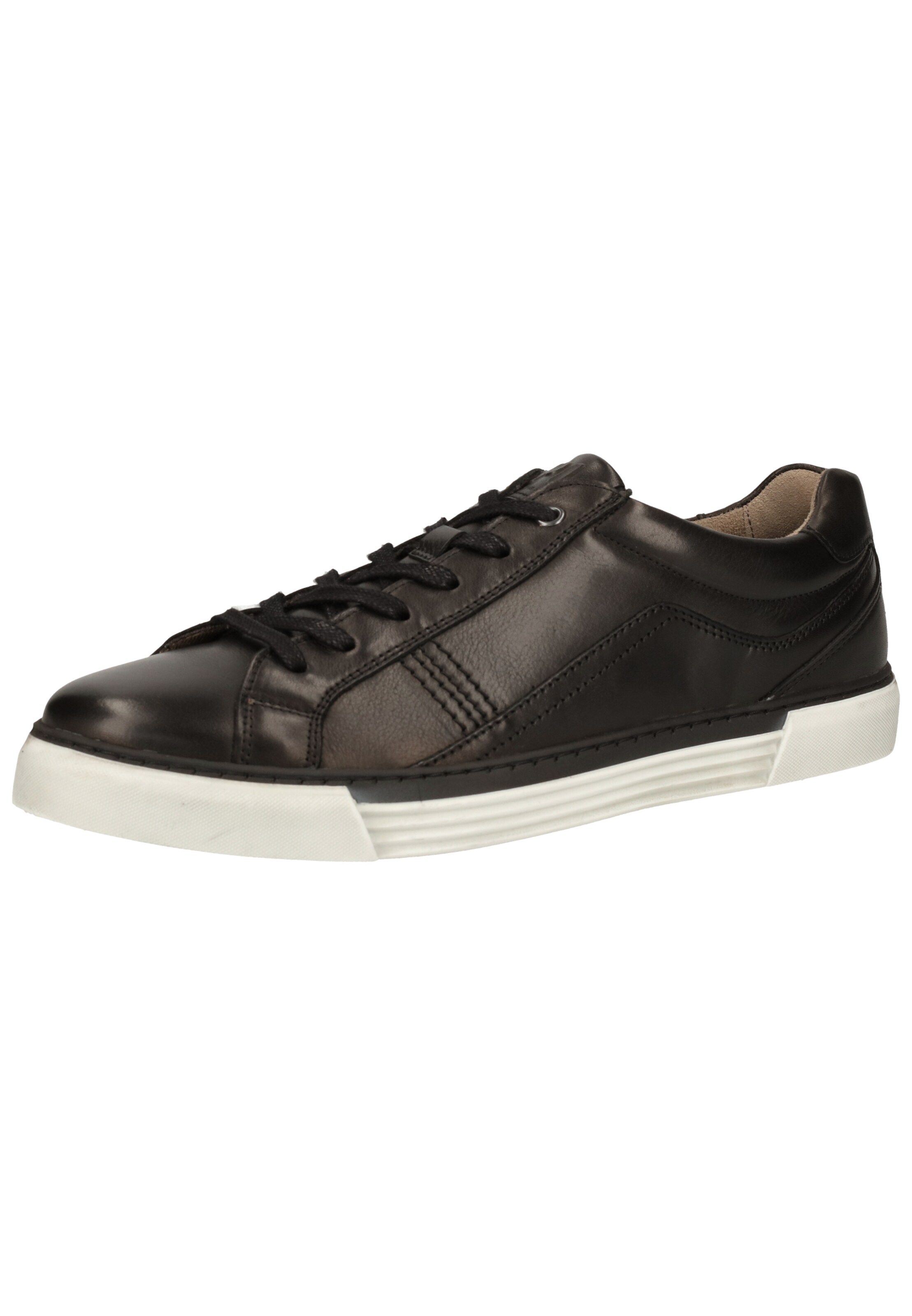 Pius Gabor Platform trainers in Black: front