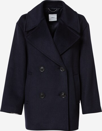 s.Oliver BLACK LABEL Between-seasons coat in Blue: front