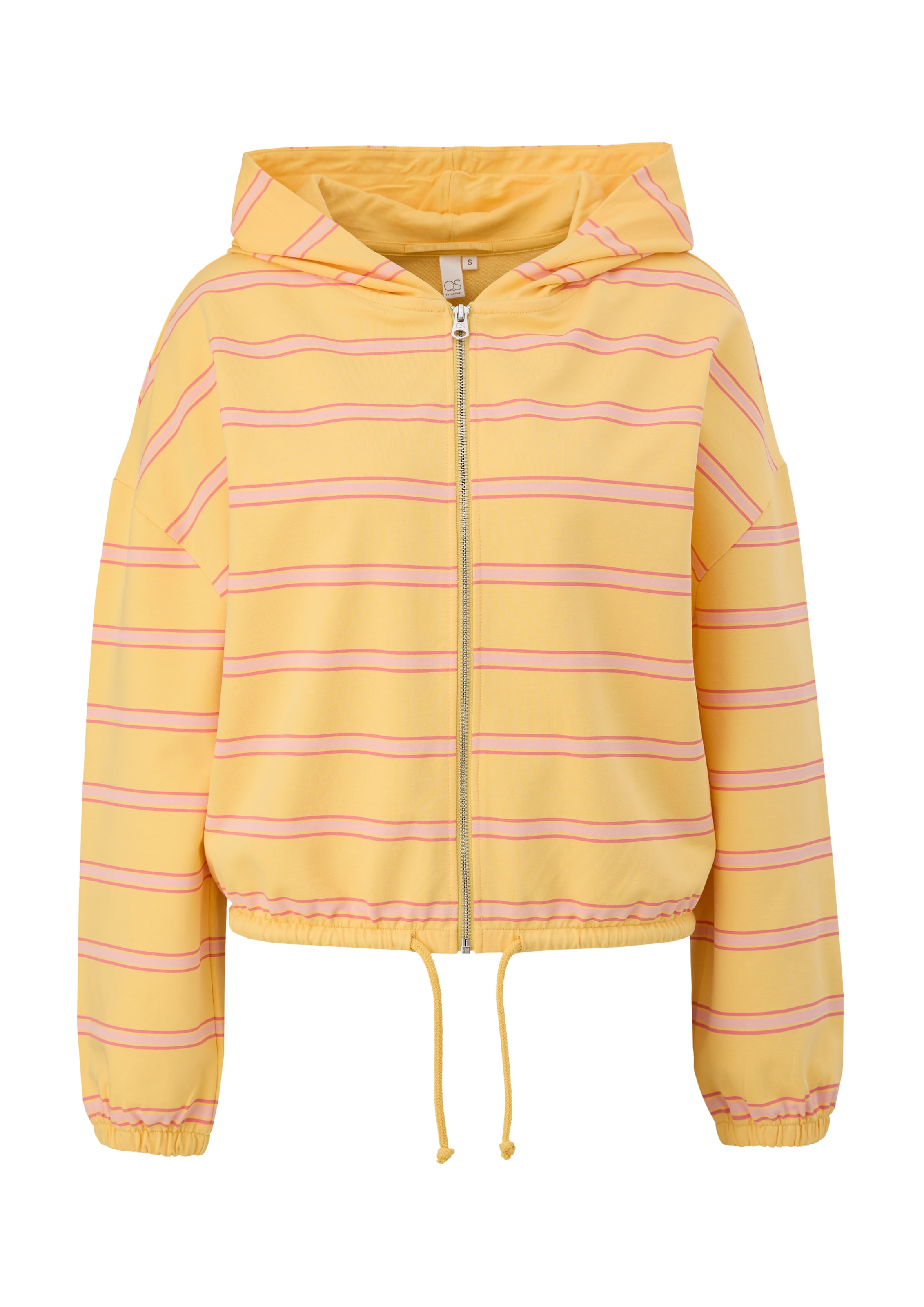 Veste de survêtement QS en jaune : devant