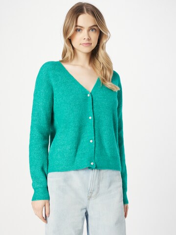 VILA Knit cardigan 'VANNA' in Green: front