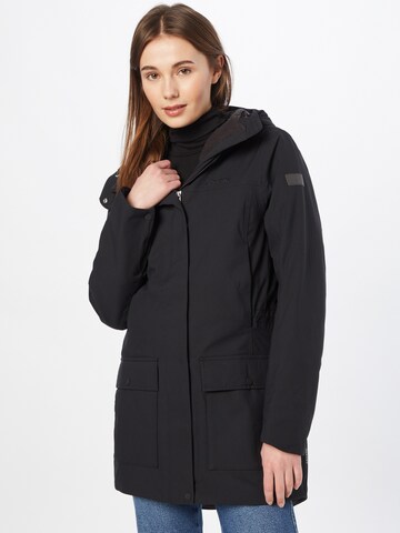 Schöffel Between-Seasons Parka 'Rotterdam' in Black: front