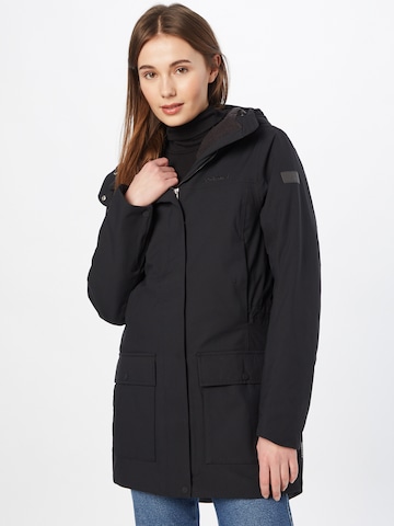 Schöffel Between-seasons parka 'Rotterdam' in Black: front