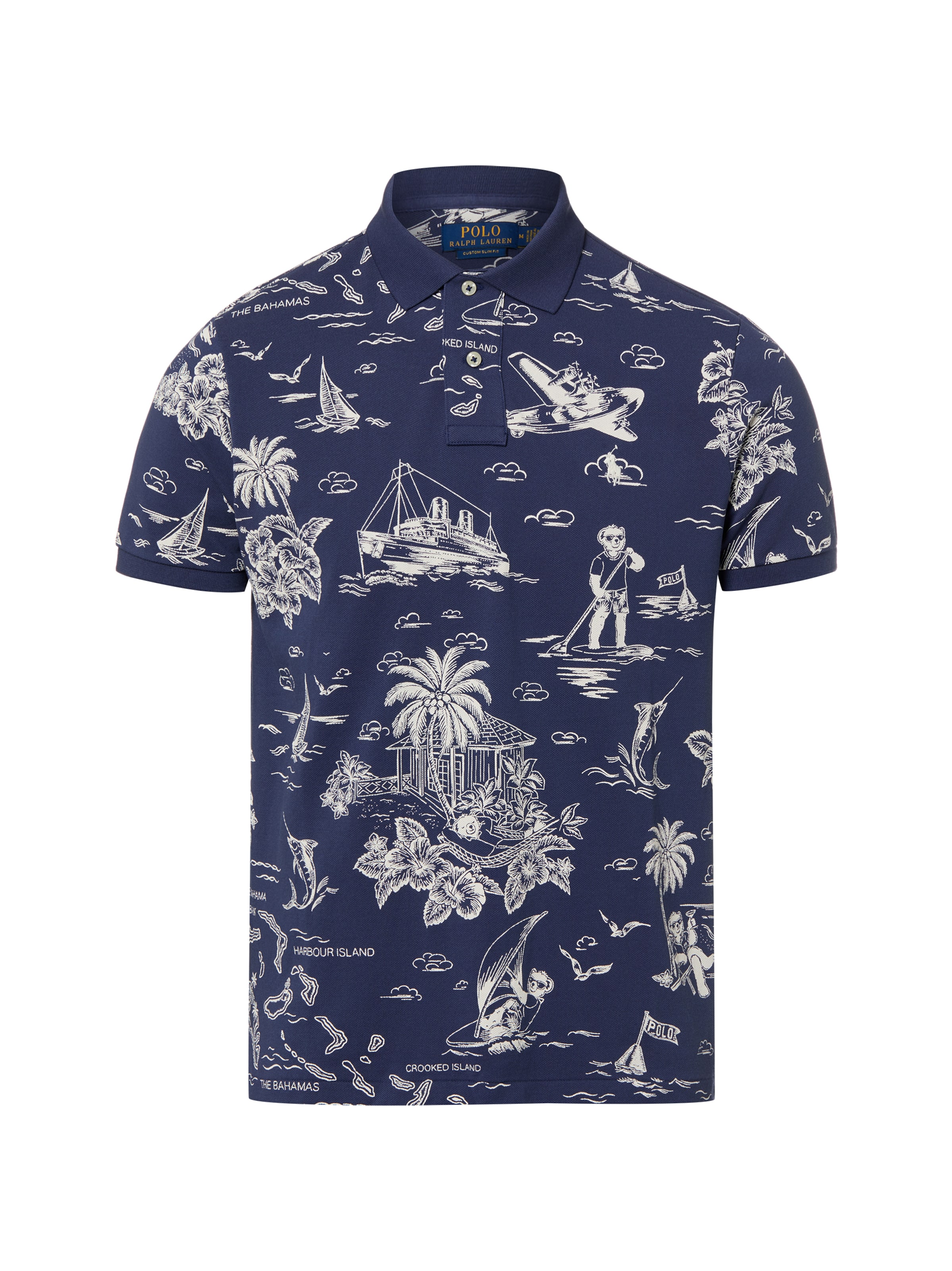 Polo Ralph Lauren Тениска в синьо: отпред