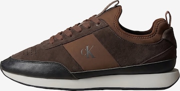 Calvin Klein Sneakers laag in Bruin: voorkant