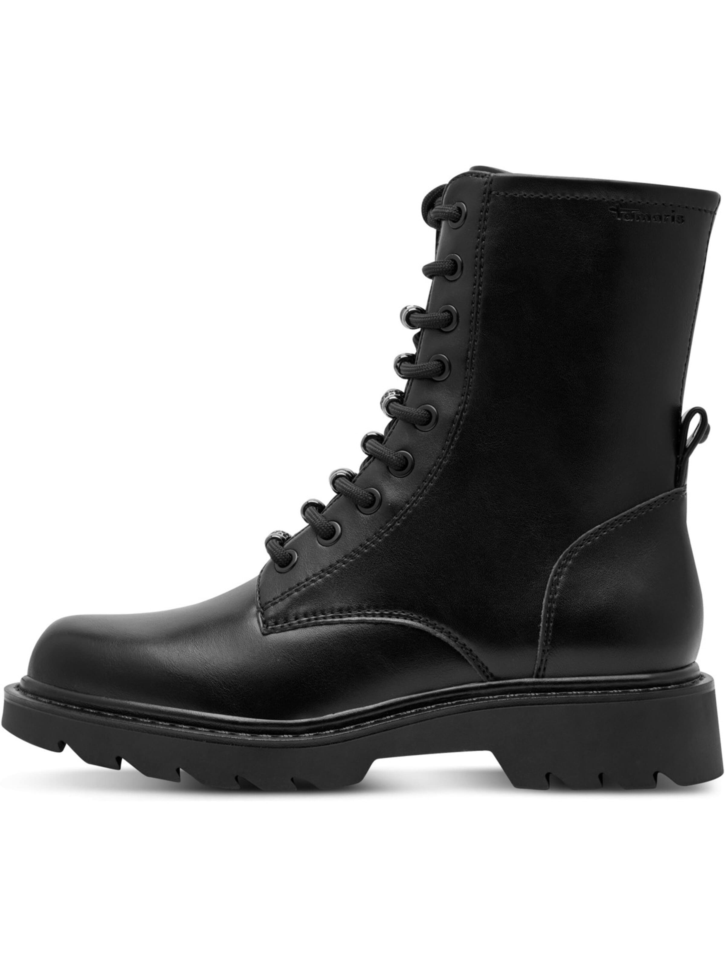Tamaris Lace-up bootie in Black