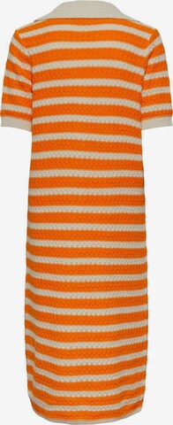 Y.A.S Knitted dress 'Croc' in Orange