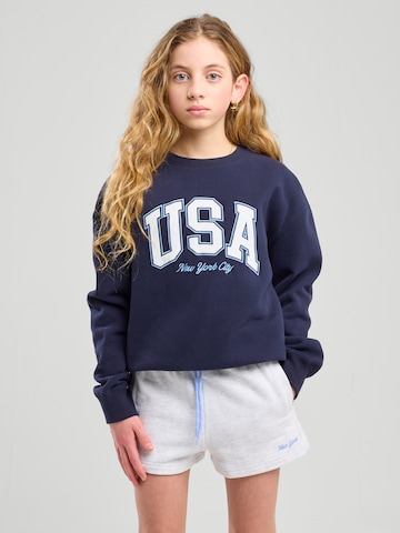 Sweat-shirt America Today en bleu : devant