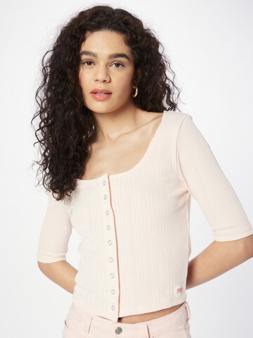 LEVI'S ® - Camiseta 'Dry Goods Pointelle Top' en rosa