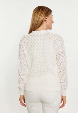 Usha Knit Cardigan in White