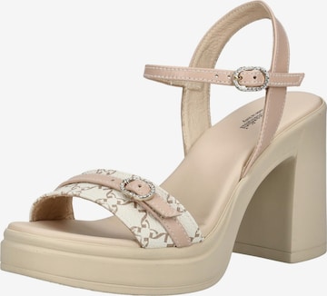 Sandales Nero Giardini en beige : devant