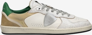 Baskets basses Philippe Model en blanc : devant