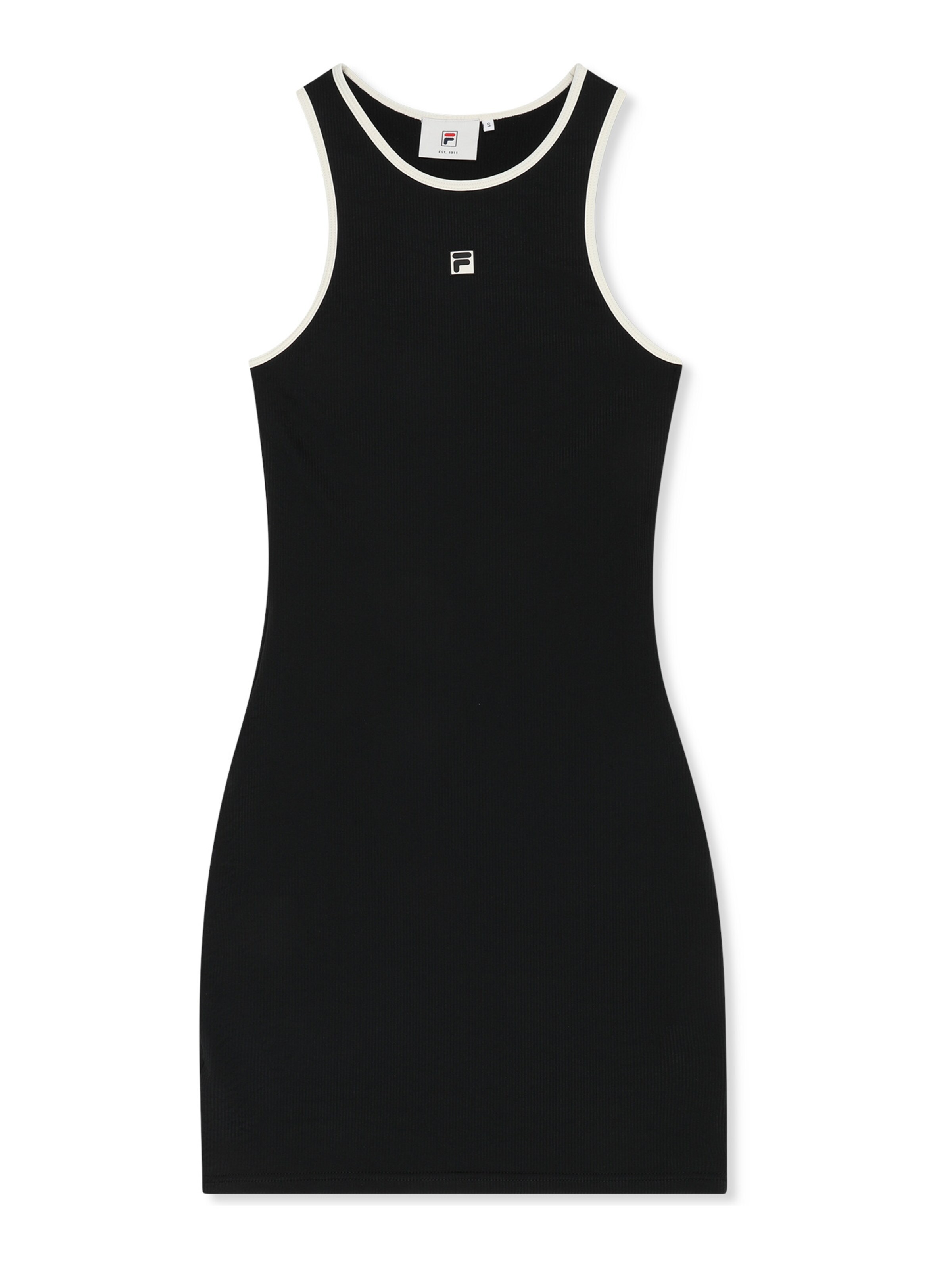 FILA - Vestido 'MAIANO sleeveless logo rib dress' en negro