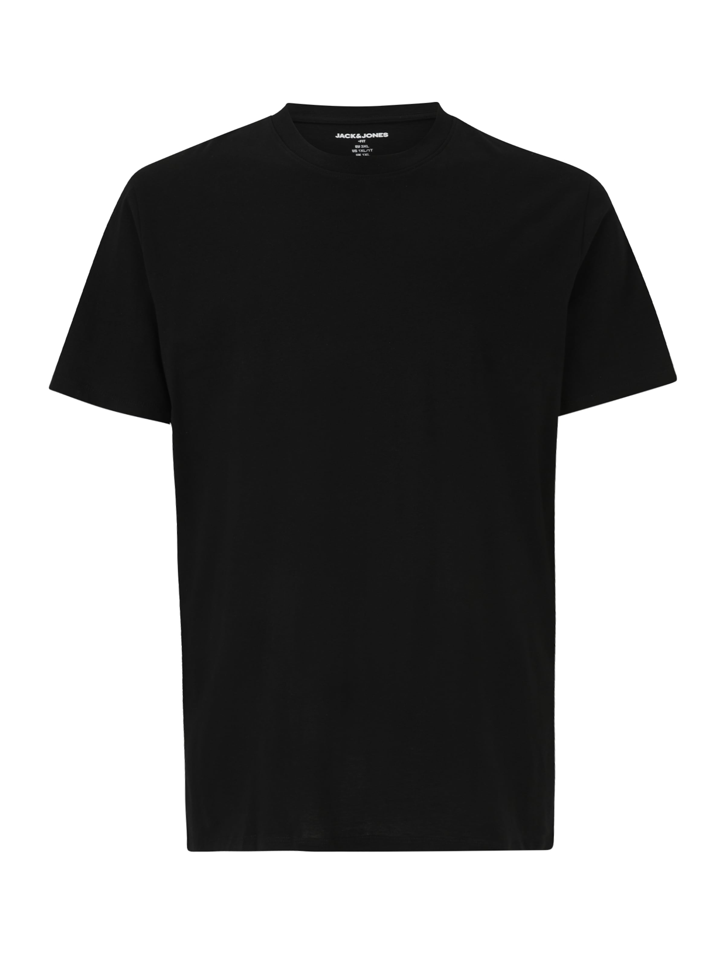 Jack & Jones Plus Футболка 'JJBradley' в Черный: спереди