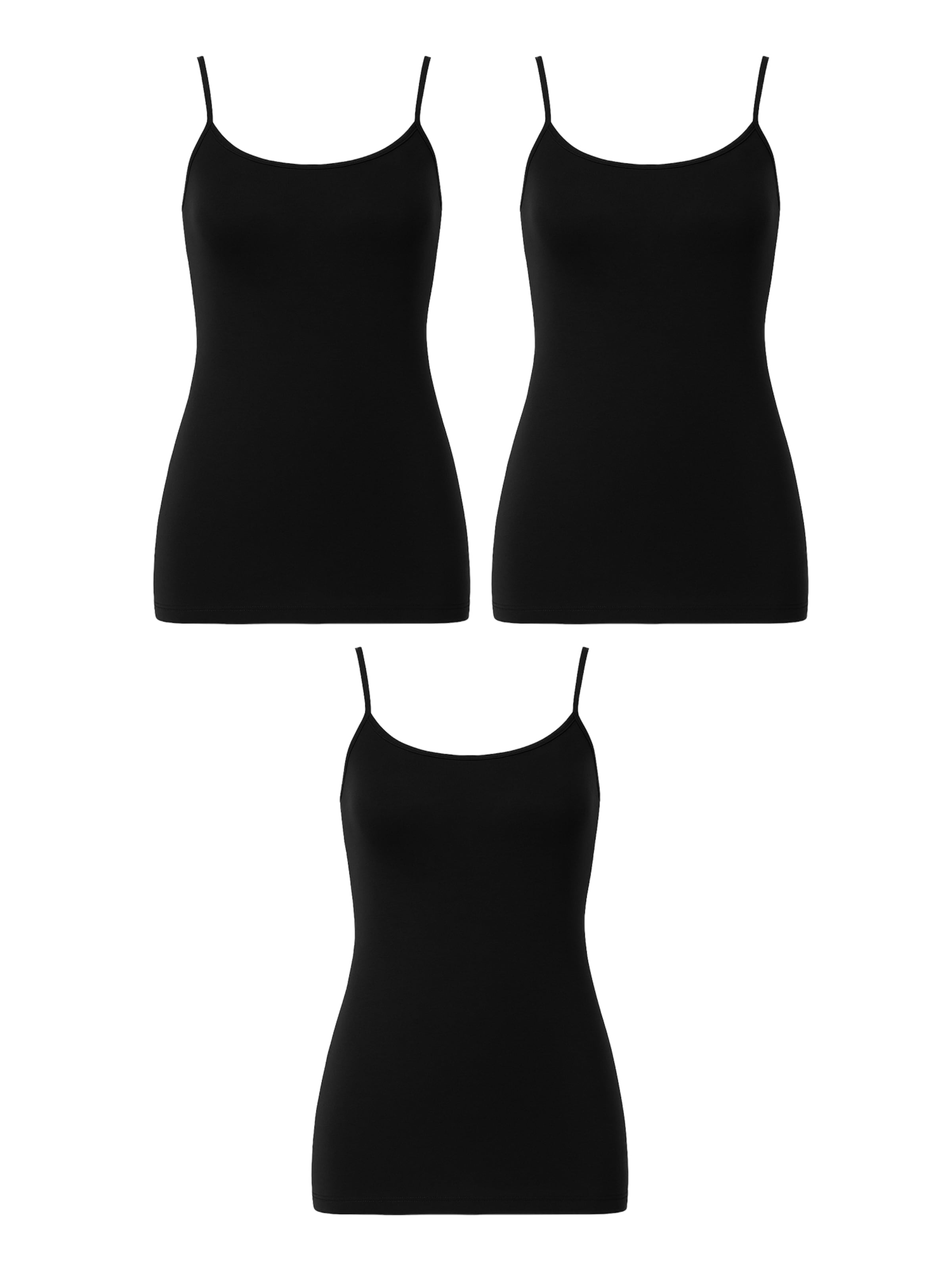 Erdem Onderhemd in Zwart: voorkant