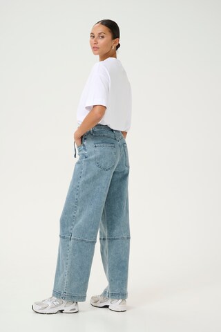 Kaffe Wide leg Jeans 'KADoriana' in Blauw