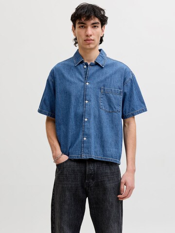 JACK & JONES Comfort Fit Hemd in Blau: Vorderseite
