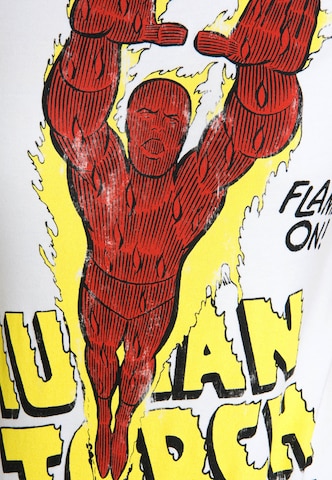 LOGOSHIRT Shirt 'Human Torch – Flame On' in Gemengde kleuren