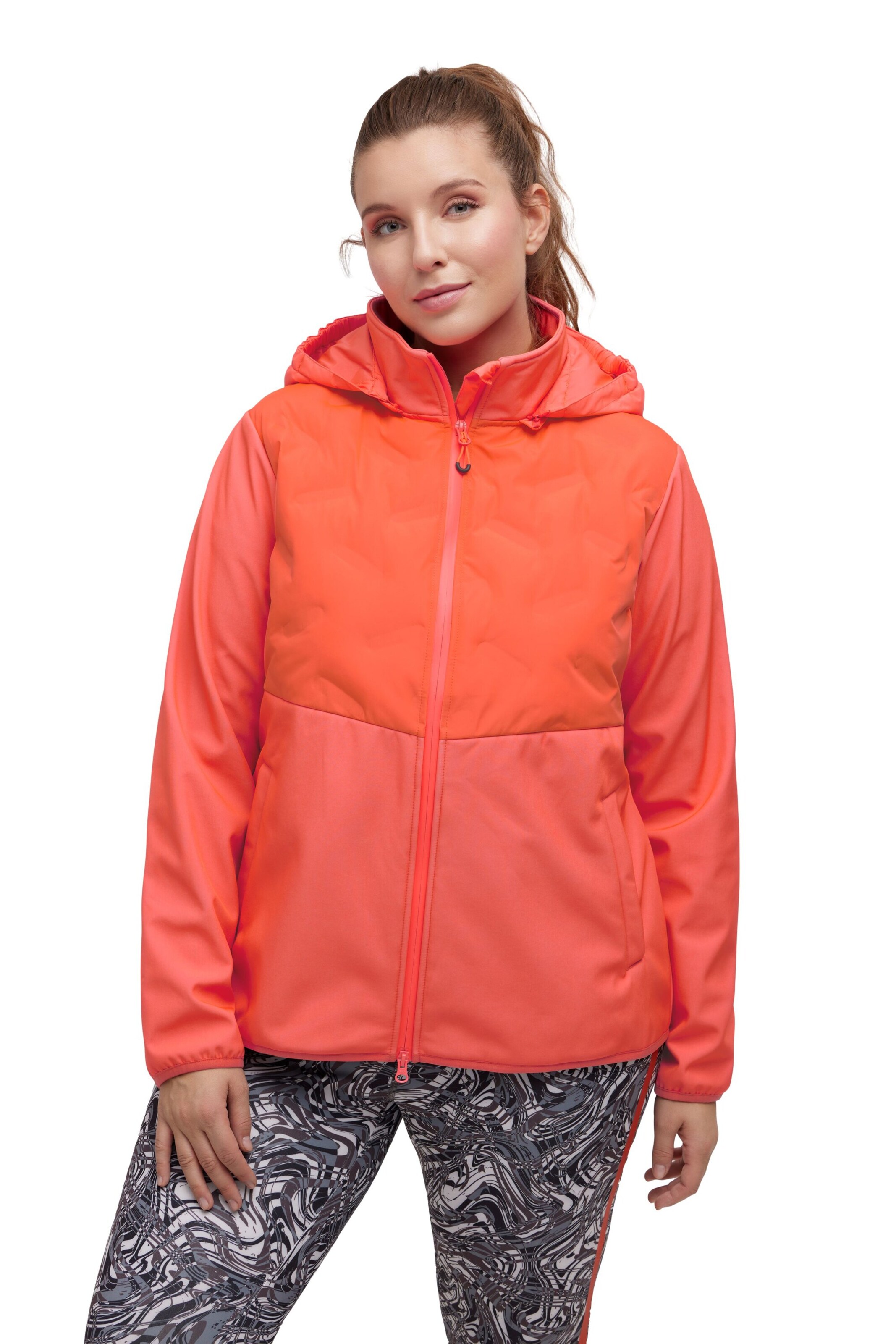 Ulla Popken Funktionsjacke in Orange: Vorderseite