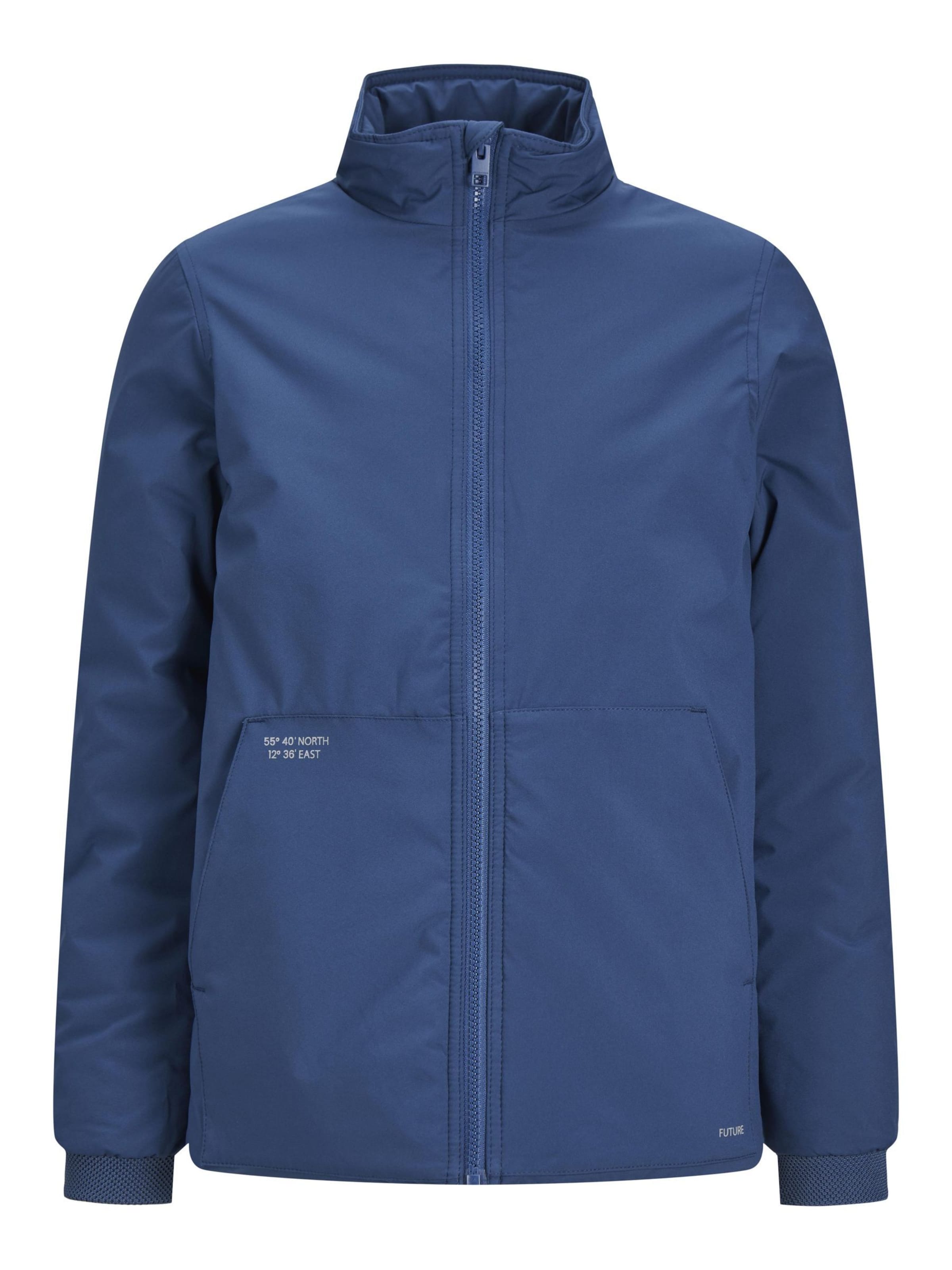 Veste fonctionnelle Jack & Jones Junior en bleu : devant