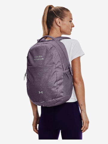 UNDER ARMOUR Sports Backpack 'Hustle' in Purple: front