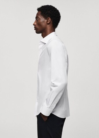 MANGO MAN Regular Fit Hemd 'palmar' in Weiß