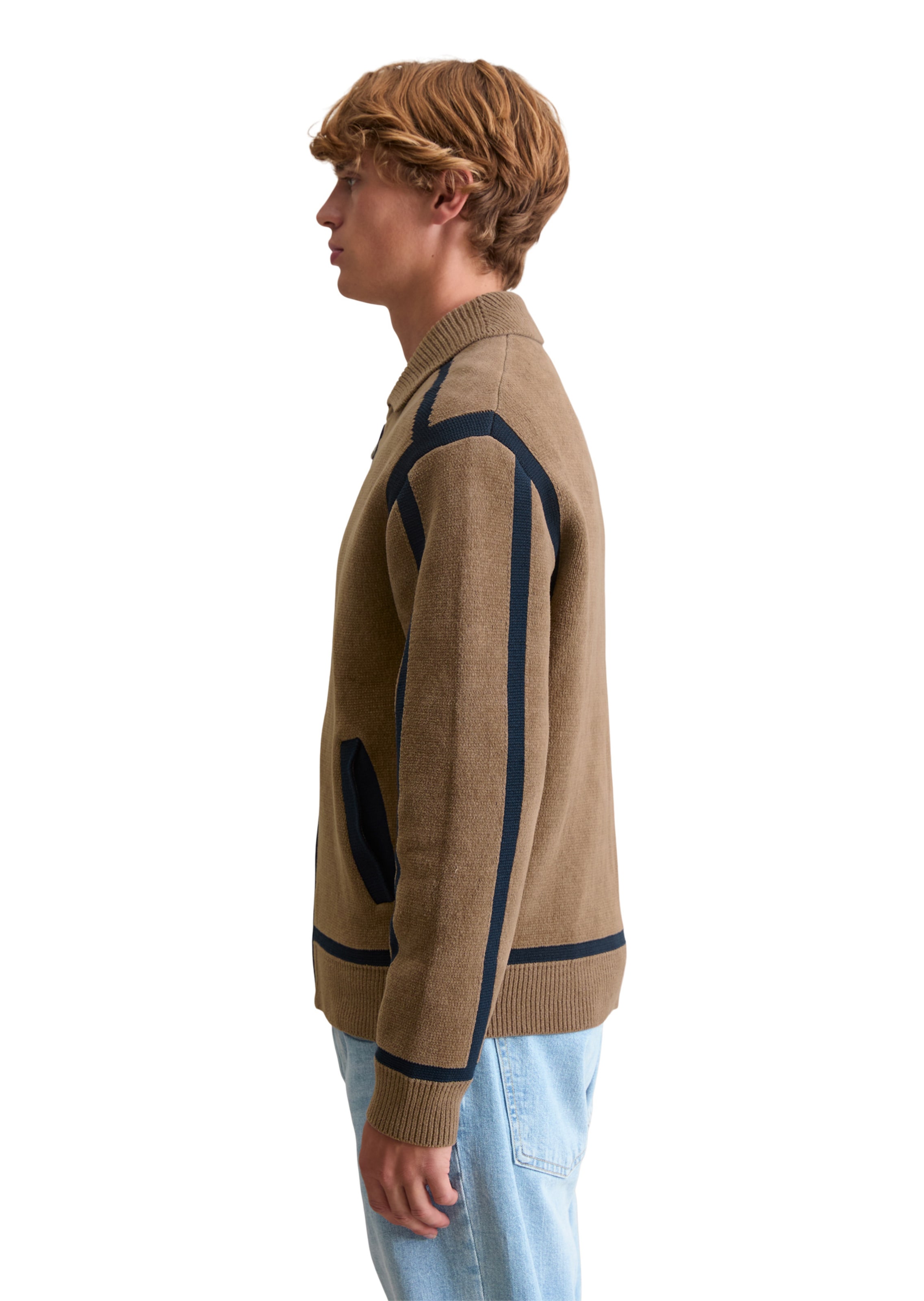 Marc O'Polo DENIM Gebreid vest in Bruin