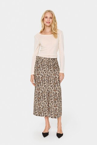 SAINT TROPEZ Skirt 'Zeeka' in Beige