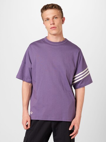 ADIDAS ORIGINALS Koszulka 'Adicolor Neuclassics' w kolorze fioletowy: przód