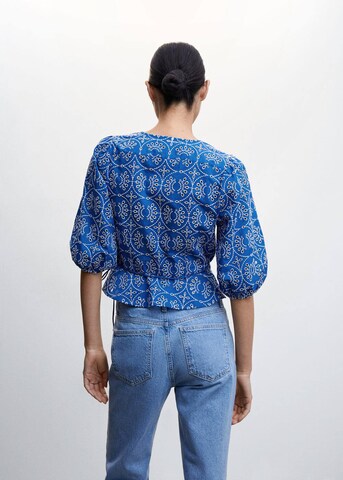 MANGO Blouse 'Zafi' in Blauw