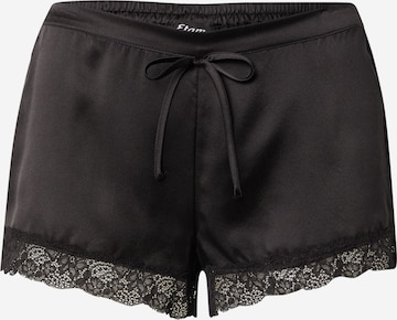 ETAM Pajama Pants 'MILKY' in Black: front