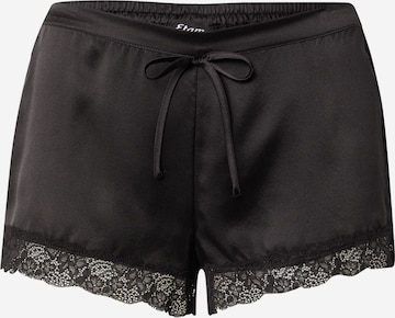 ETAM Pajama Pants 'Milky' in Black: front
