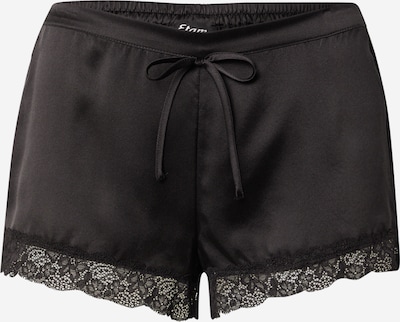 ETAM Pantalon de pyjama 'MILKY' en noir, Vue avec produit
